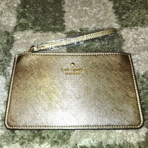 Kate Spade Gold Wristlet